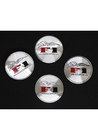 Jant Göbek Arma İthal Metal Sticker F1 Racing Dizayn