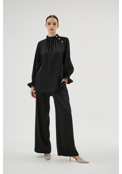 Senna Elegance Pantolon Siyah Siyah