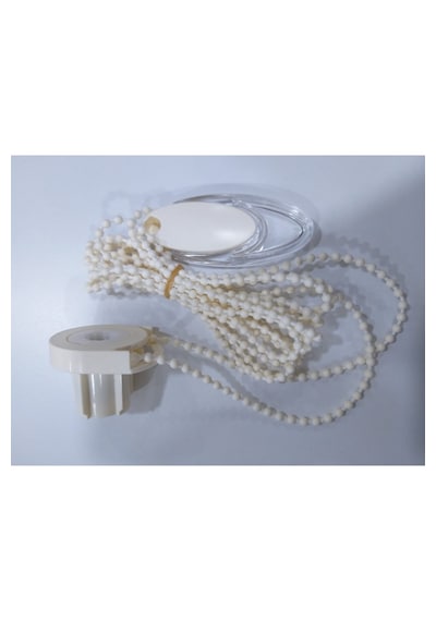 Stor Perde Mekanizması 32mm Geniş Kasa Çift Vidalı Takmatik Zincir Takımı Tam Set Zebra Perde Mekanizması Krem