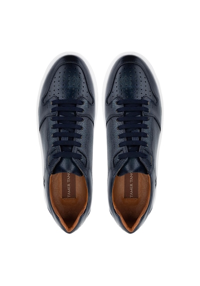 Tamer Tanca Erkek Hakiki Deri Lacivert Sneakers & Spor Ayakkabı 1093 054 Erk Ayk Y25 Lacı Alk Lacivert