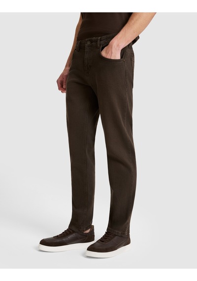 Pierre Cardin Koyu Kahverengi New Slim Fit Jean Pantolon 50331413-vr084