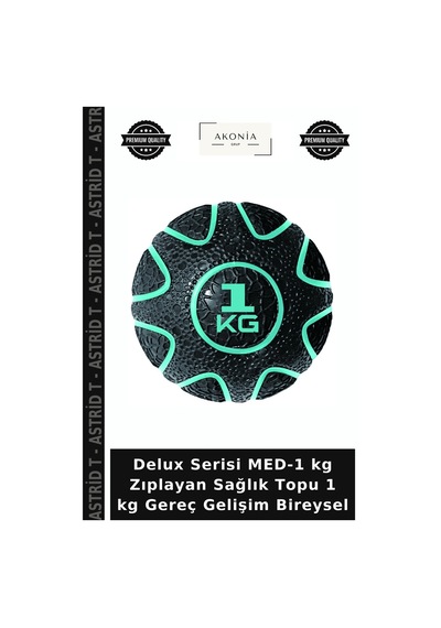 Delux Serisi Med-1 Kg Zıplayan Sağlık Topu 1 Kg Gereç Gelişim Bireysel
