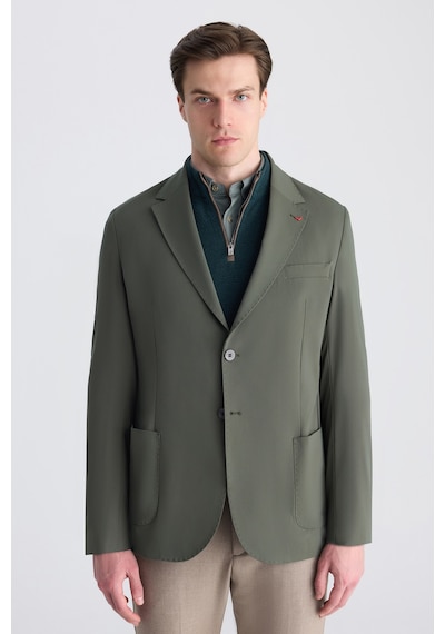 D's Damat Ds Damat Comfort Haki Düz Kumaş Ceket 5hc04st15404m H01