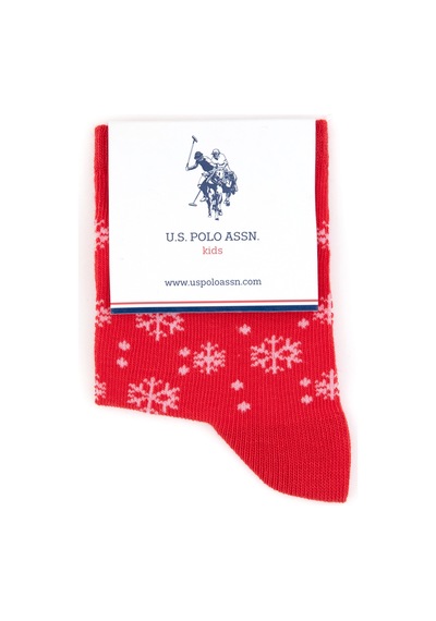 U.S. Polo Assn. U.s. Polo Assn. Kız Çocuk Kırmızı Çorap Soket 50318071-vr030