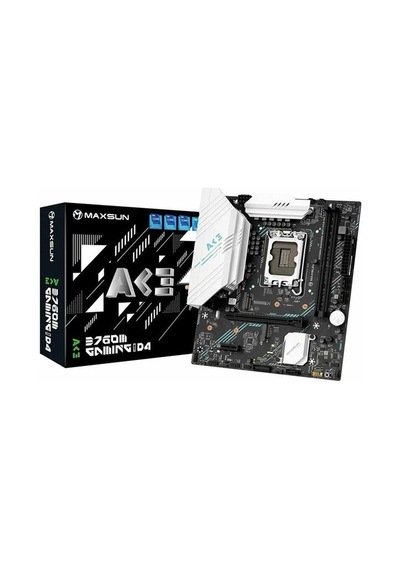 Maxsun B760m Gamıng Wıfı6e Ace Ddr5 Hdmı Pcıe 5.0 1700p Matx