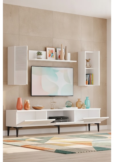 Tvr1819b Corsa Tv Ünitesi Takımı Beyaz 180cm