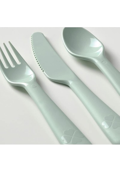 Mjcc Ikea Çocuk Çatal Bıçak Takımı 18 Parça Bpa İçermeyen Mikrodalga Fırın Ve Bulaşık Makine Sku: Smg8690010591951 Abanoz