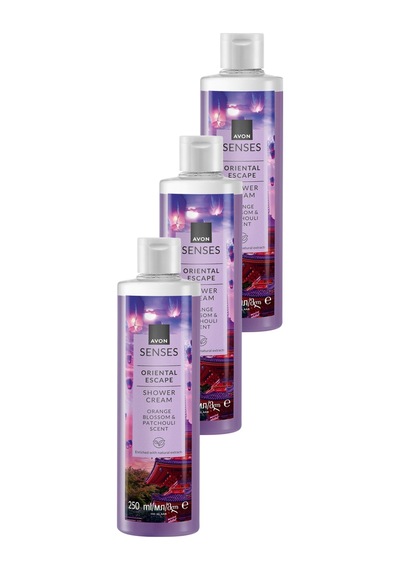 Senses Oriental Escape Portakal Çiçeği Ve Paçuli Kokulu Duş Jeli 250ml Üçlü Set Fresh