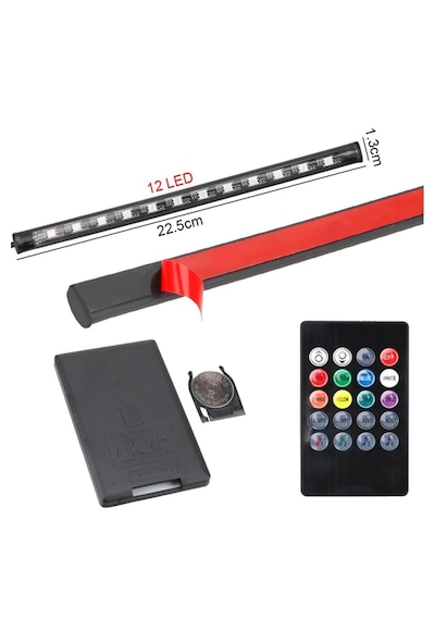 Ayak Altı 12 Ledli Lamba Sese Duyarlı Led Müziğe Duyarlı Led