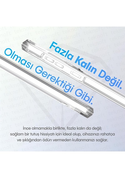 Samsung Galaxy S26 Ultra İçin Crystal Armor Serisi Şok Emici Yumuşak Silikon Kenar Arkası Sert Polikarbonat Darbeye Dayanıklı Şeffaf Kılıf Galaxy S26 Ultra