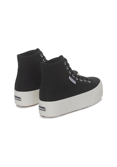 Superga 2708 Hi Top Kadın Siyah Bilekli Sneaker Siyah-282