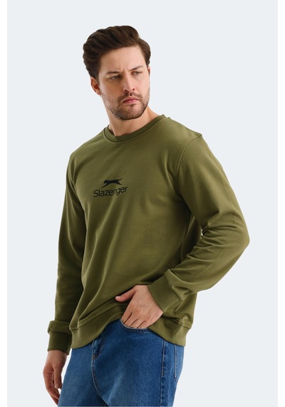 Slazenger Ortwın Erkek Haki Sweatshirt Haki