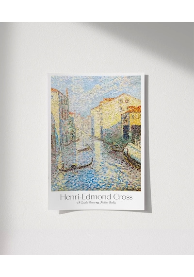 Çerçevesiz Poster Henri-edmond Cross Venedikte Bir Kanal