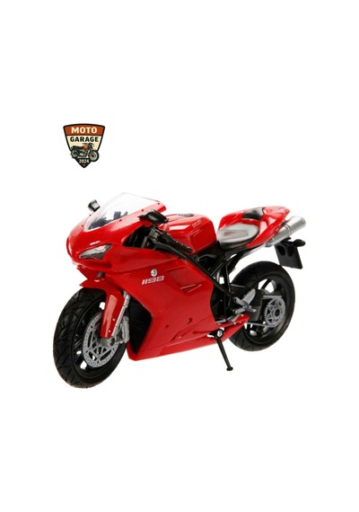 Ducati 1198 1:12 Diecast Model Motosiklet Lisanslı, Metal Gövde, Koleksiyonluk