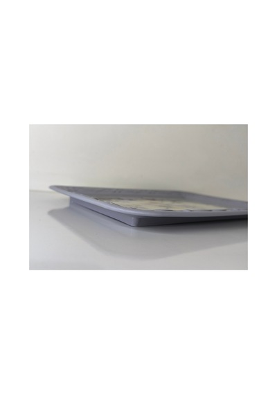 Sunumluk Tepsi Epoksi Yüzey 28cm 21cm Mutfak Dekorasyon Mor - 909304237 Mor