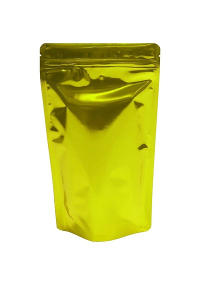 Sarı Metalize Kilitli Doypack Ambalaj 16 X 27 + 4 Cm. 500 Gr. -1000 Adet