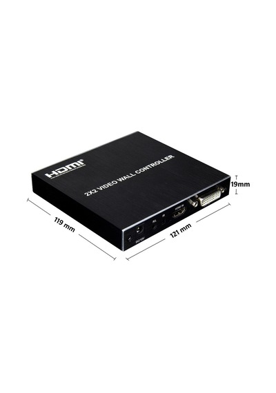 Gplus Fhdvw202m 2x2 Video Wall Controller 4 Ekran Tv Genişletici