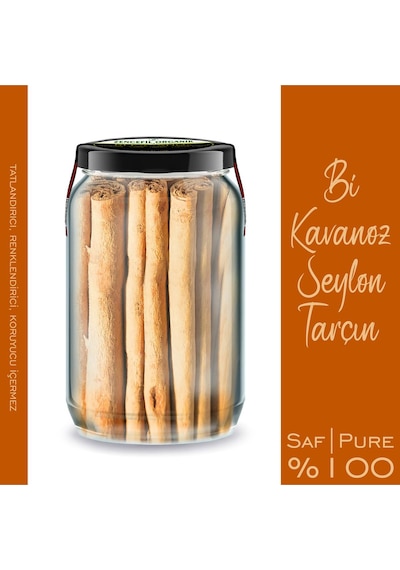 Seylon Tarçın Bi Kavanoz 660 Cc. Cam Kavanozda Orijinal Ceylon Tarçın Seylan Tarçın Ceylon Cinnamon