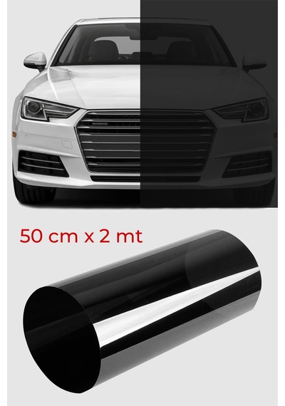 Cam Filmi Siyah Amerikan Çizilmez  Koyu ton 50 cm x 2 metre