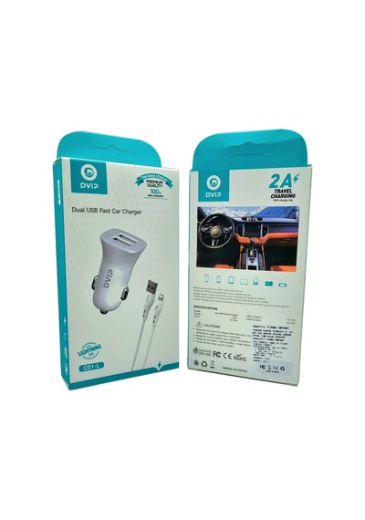 Ren.ga.renk Çift Usb Girişli İphone Kablolu Araç Şarj Aleti C01-l Rengaren Standart