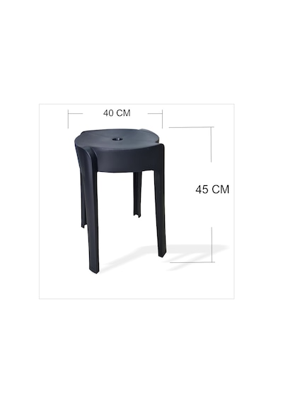 Büyük Geniş Uzun Sağlam Kırılmaz 45 cm Oturak Tabure Sandalye