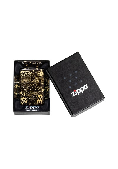 Zippo 48458 Mushrooms Design Çakmak Çok Renkli