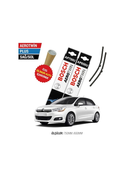 Bosch Aerotwin Plus Citroen C4 Silecek Takımı (2012-2017)