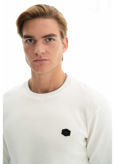AR-MA Arma Erkek Basic Regular Fit Selanik Kumaş Bisiklet Yaka Sweatshirt Kazak 001