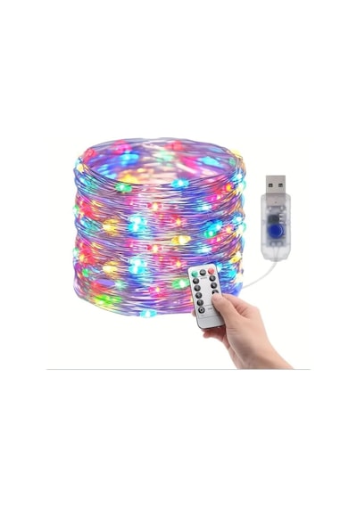5 Metre Renkli 50led Işıklar Peri Işıkları 8 Mod Rgb Işıkları Usb Çok Renkli Işık Peri Dize Işıkları Tel Diğer