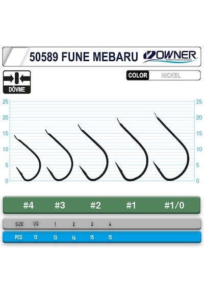 Owner 50589 Fune Mebaru White İğne 4