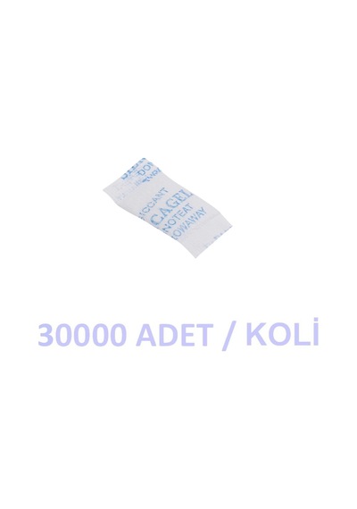 Silikajel Nem Alıcı 0.5 G Rutubet Önleyici 30000 Adet Koli