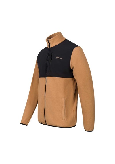 2as Cliff Erkek Parçalı İnce Polar Sweatshirt Camel