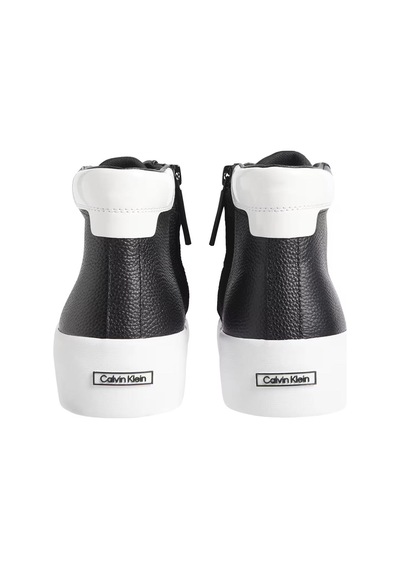 Calvin Klein Vulc Hıgh Top Lth, 0gm Siyah Kadın Spor Ayakkabı