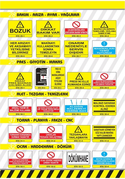 Pvc 0,50 Mm Aldığın Malzemeyi Yerine Bırak İkaz Levhası - 2 Adet