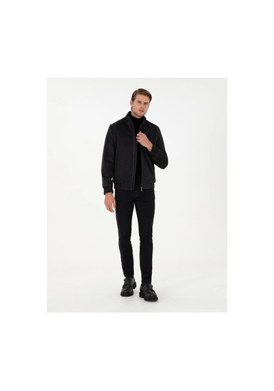Pierre Cardin Erkek Mont %52 Yün Kapüşonsuz Ve Düz Desen 2039525 Antrasit