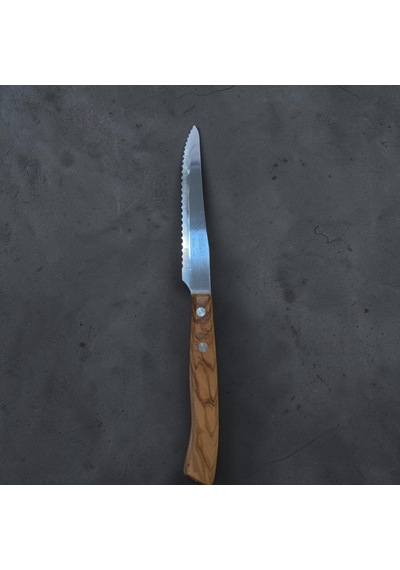 Marietti Italyan 6'lı Biftek Bıçağı Zeytin Saplı 413sf6