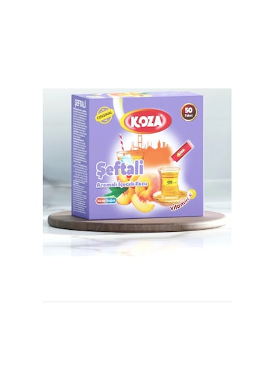 Tedar Koza Tek İçimlik Şeftali Aromalı Toz İçecek 50'li Najmaddin 0.75 LT - 2.5 LT - 12 KG
