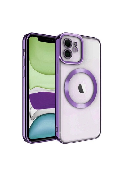 Apple İphone 12 Kılıf Kross Magneticsafe Kapak - Mor 0.2M-Çok Renkli