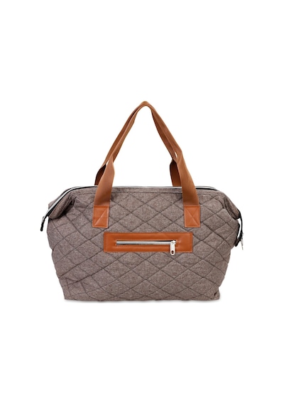 Nenny Baby Kapitoneli Mommy Bag Anne Bebek Bakım Çantası - Kahverengi Camel