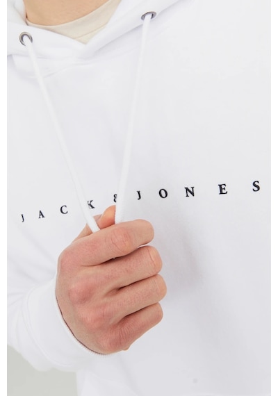 Jack & Jones Jack&jones Jjestar Jj Sweat Hood Noos Beyaz 001