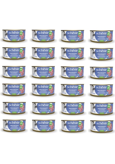 Schesir Ton Ve Ringa Balıklı Tam Ve Dengeli Kedi Konserve Jöleli 140 Gr. X 24 Adet