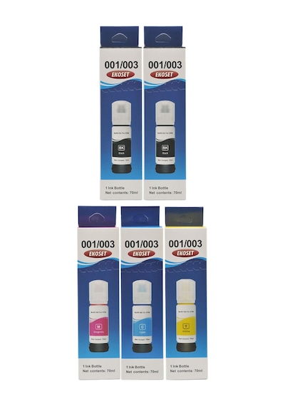 Ekoset Epson 103 L3151 L3156 Uyumlu Mürekkep 70 ML 5 Adet