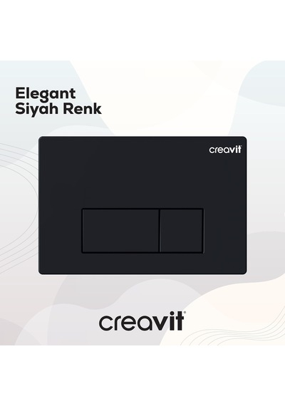 Creavit Arc Mat Siyah Boyalı Kumanda Paneli GP8002.01 Mat Siyah