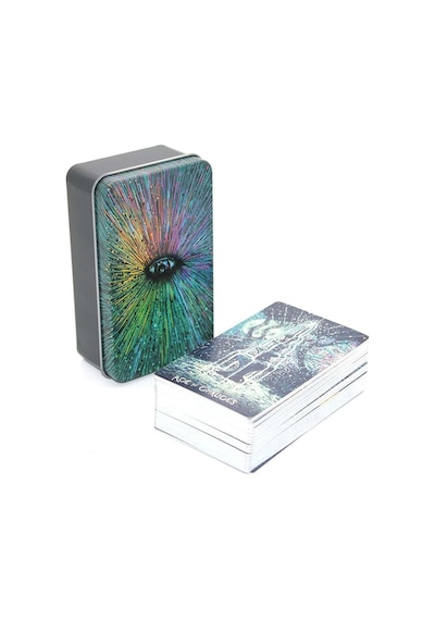 Metal Kutulu Tarot Kartı Karışık Renk
