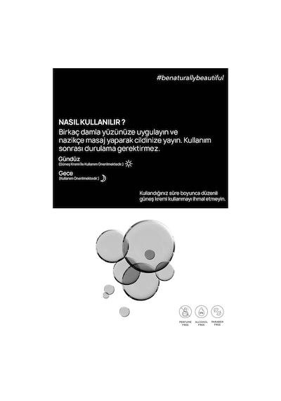 The Ceel Aha Bha Aktif Kömür Içeren Cilt Kusur Azaltıcı Niacinamide Etkili Siyah Serum 30 Ml