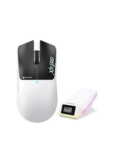 Attack Shark X11 Pro V2 Tft Ekranlı Şarj Standlı Kablosuz Oyuncu Faresi Standart