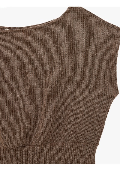 Koton Viskon Karışımlı Bürümcük Bisiklet Yaka Kısa Kollu Crop Bluz Kahverengi 6sal60036ık Kahve Koton Viskon Karışımlı Bürümcük Bisiklet Yaka Kısa Kollu Crop Bluz Kahverengi 6sal60036ık Kahve