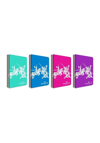 Faber Castell Defter Knights Canlı Pp Kapak Spiralli 120 Yaprak Çizgili 5075000467000
