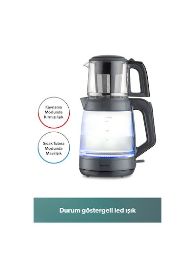 Homend Infinity XL 1764H Cam Çay Makinesi