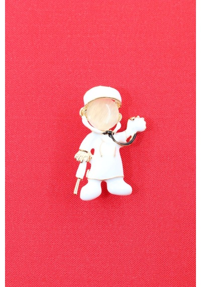 Doktor Broş. Taşlı Tasarım Doktor Broş. Yaka Iğnesi Broş. Erkek Broş. Broş. Çok Renkli